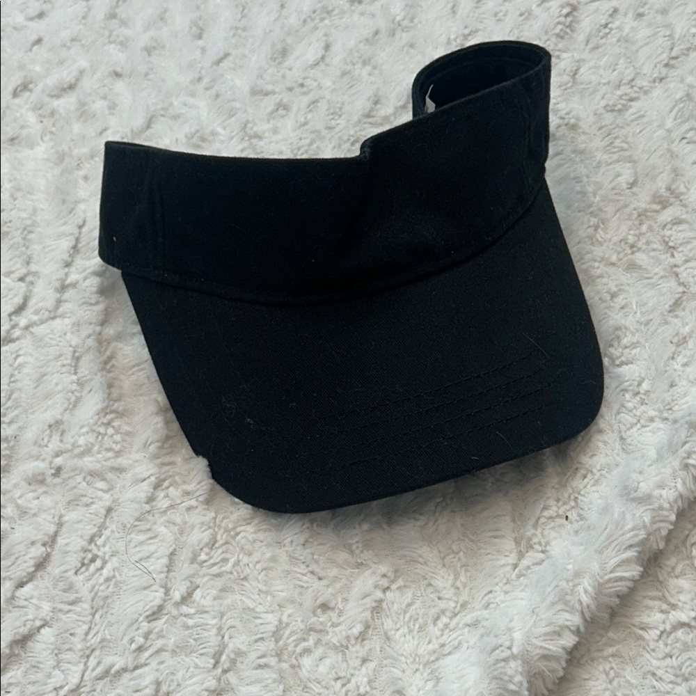 Tennis sun visor Classic Black Women's Visor Hat o/s new w tag